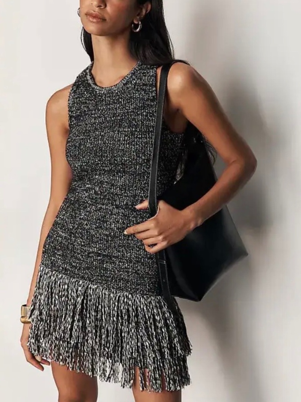 Simon Miller Sondra Mini Knit Fringe Dress NWT XS